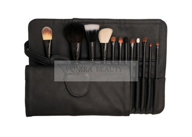 Dasar 12 PCS Kosmetik Makeup Brush Set Premium Hewan Alami &amp;amp; Rambut Sintetis Dengan Kasing